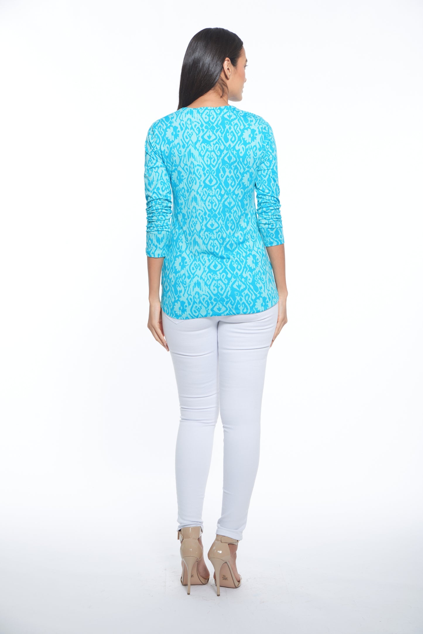 Sisa Top in Atlantis Print by Julian Chang