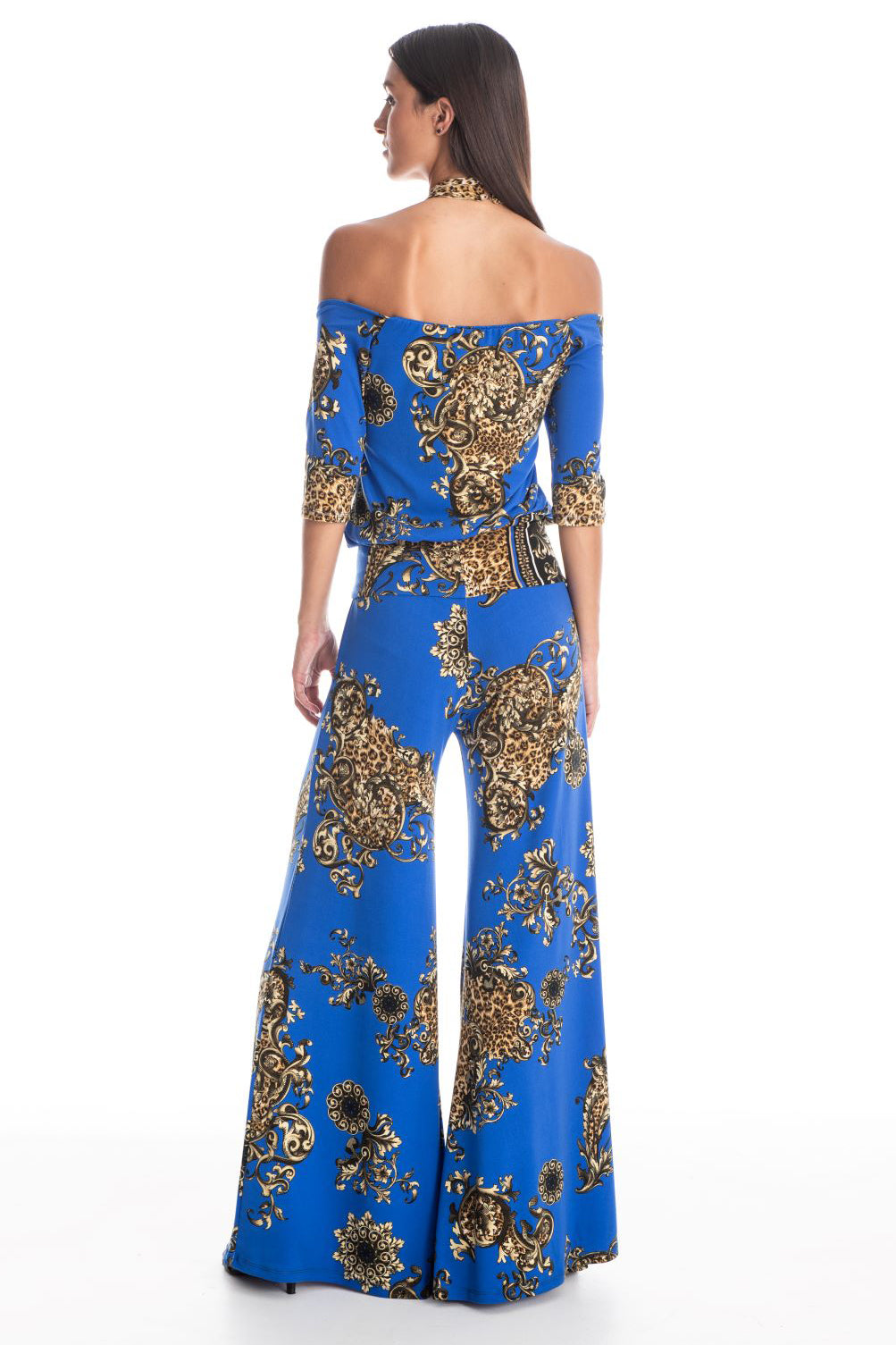 Connie Royalty Wide-Leg Jumpsuit