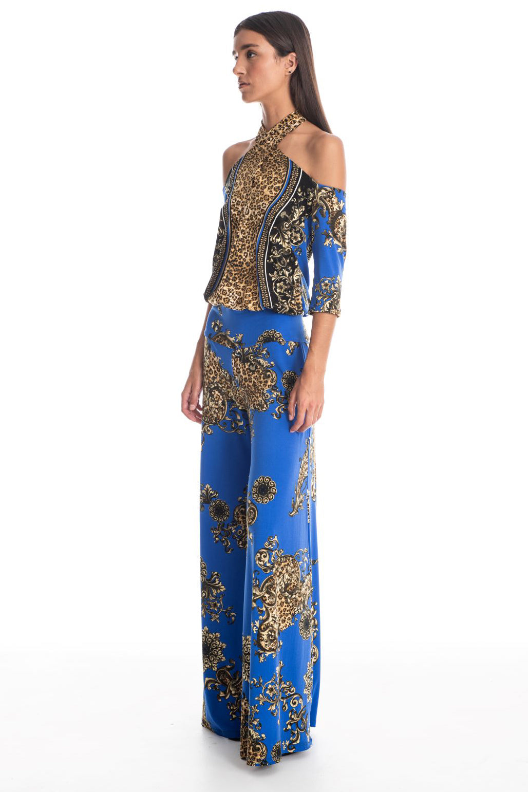 Connie Royalty Wide-Leg Jumpsuit