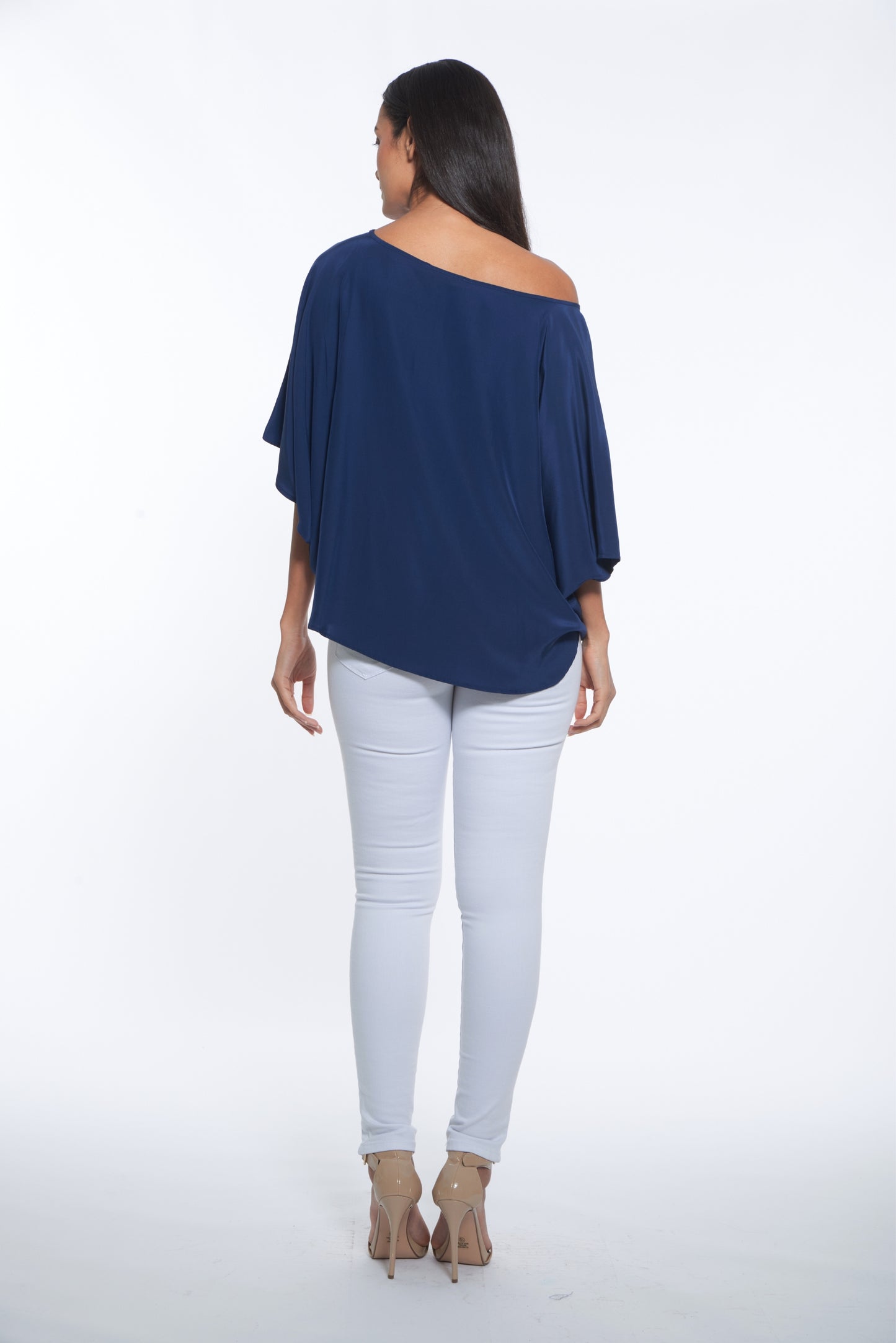 Luany Top - Navy Silk