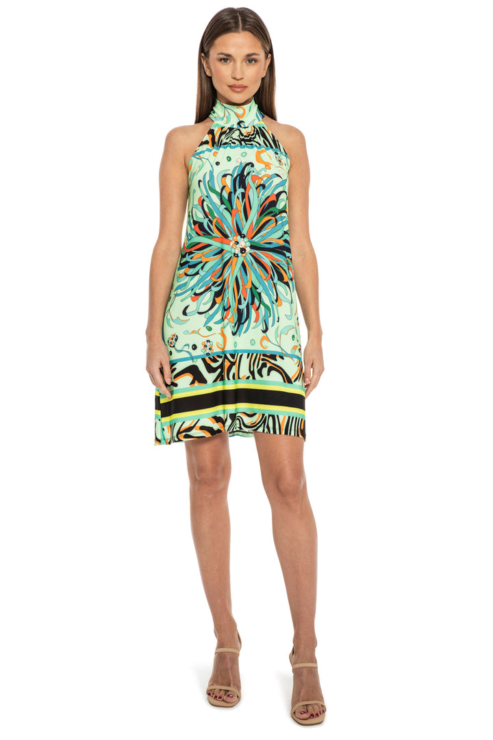 Mendez Sleeveless Mock Neck Dress