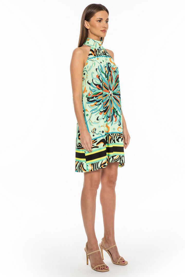 Mendez Sleeveless Mock Neck Dress