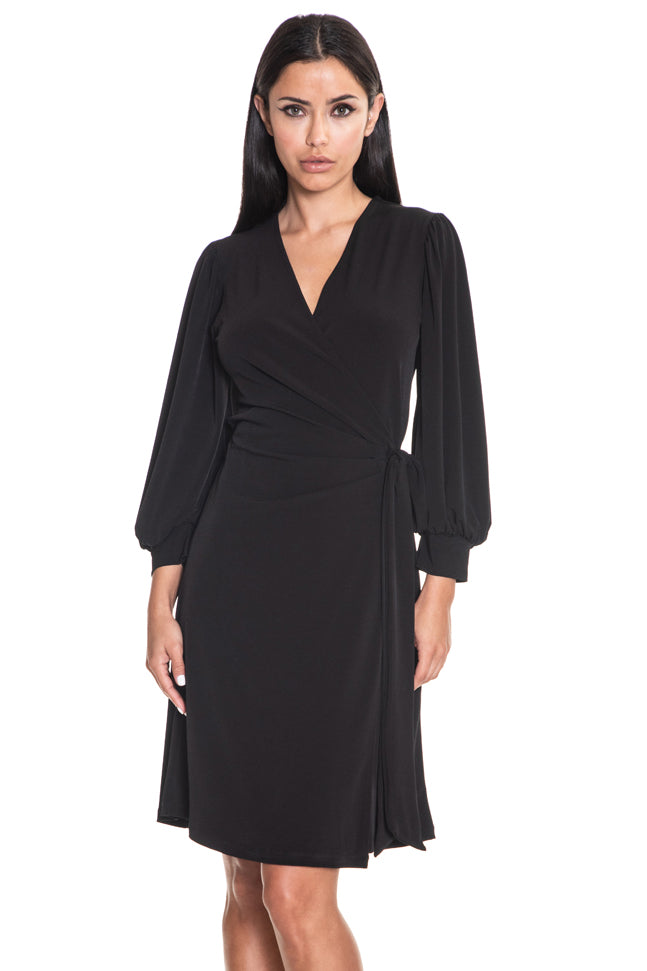 Nelson Long Sleeve V Neck Dress