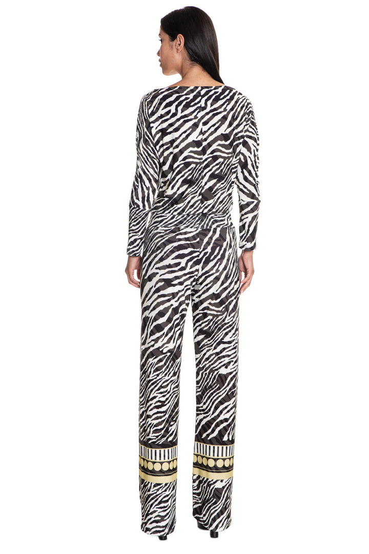 Jerry Draped Neck Straight Leg Jumpsuit