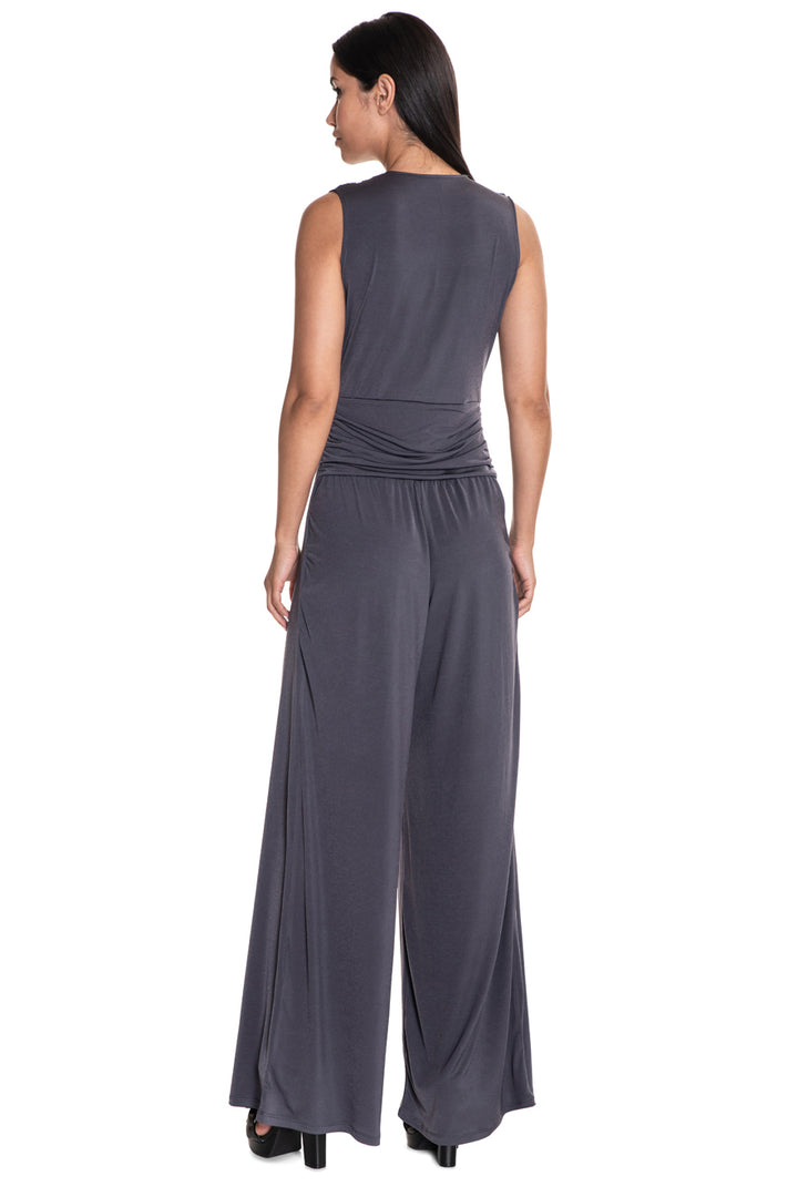 Knotted Front Wide-Leg Jumpsuit