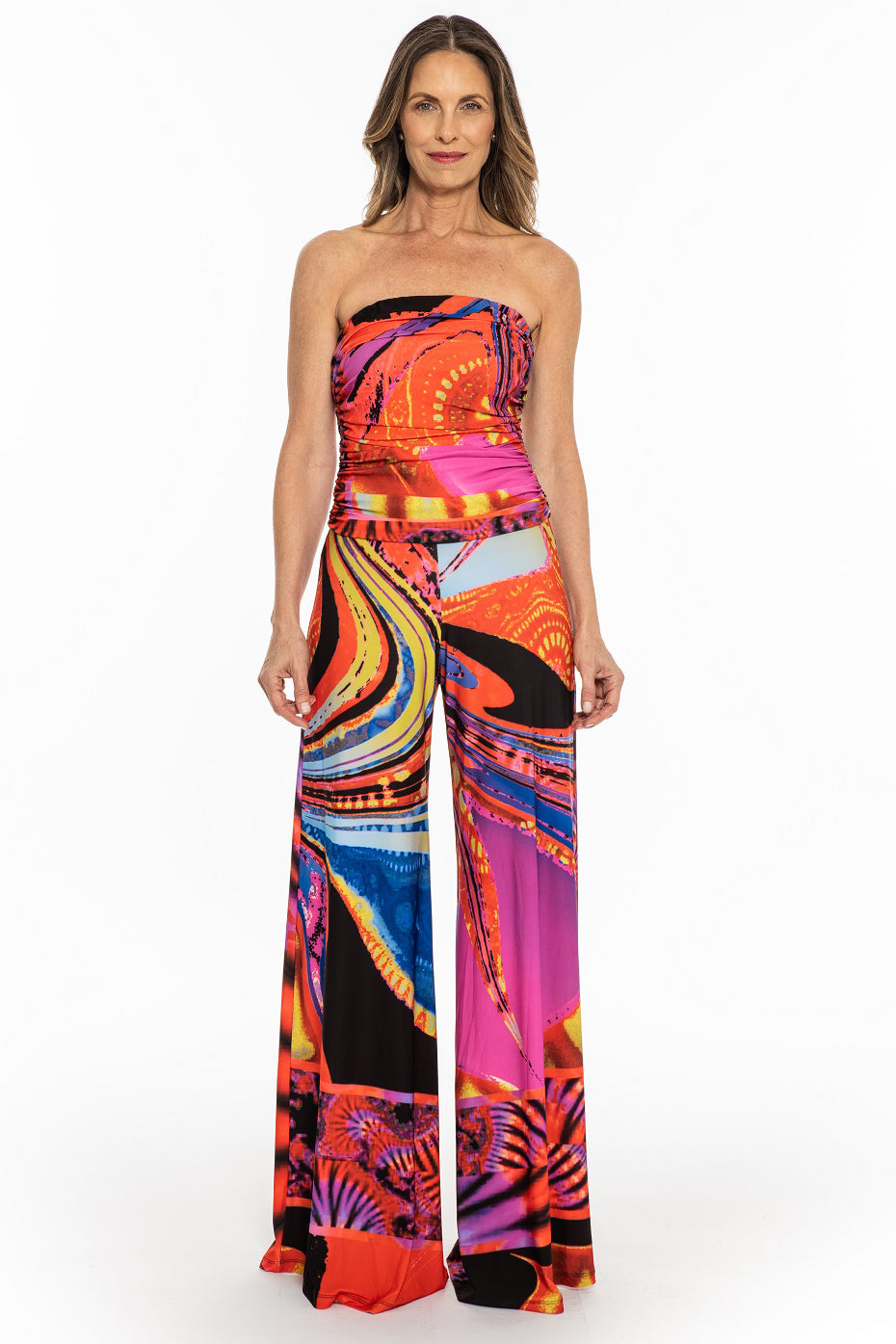 Chris Strapless Wide Leg Jumpsuit