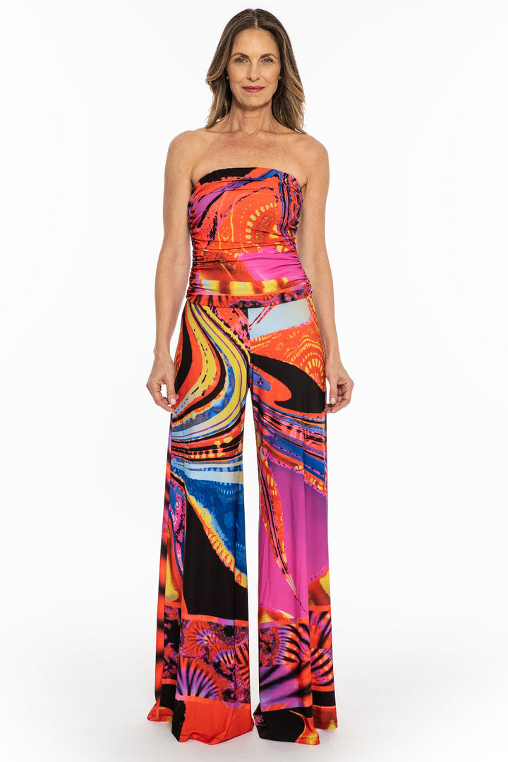 Chris Strapless Wide Leg Jumpsuit