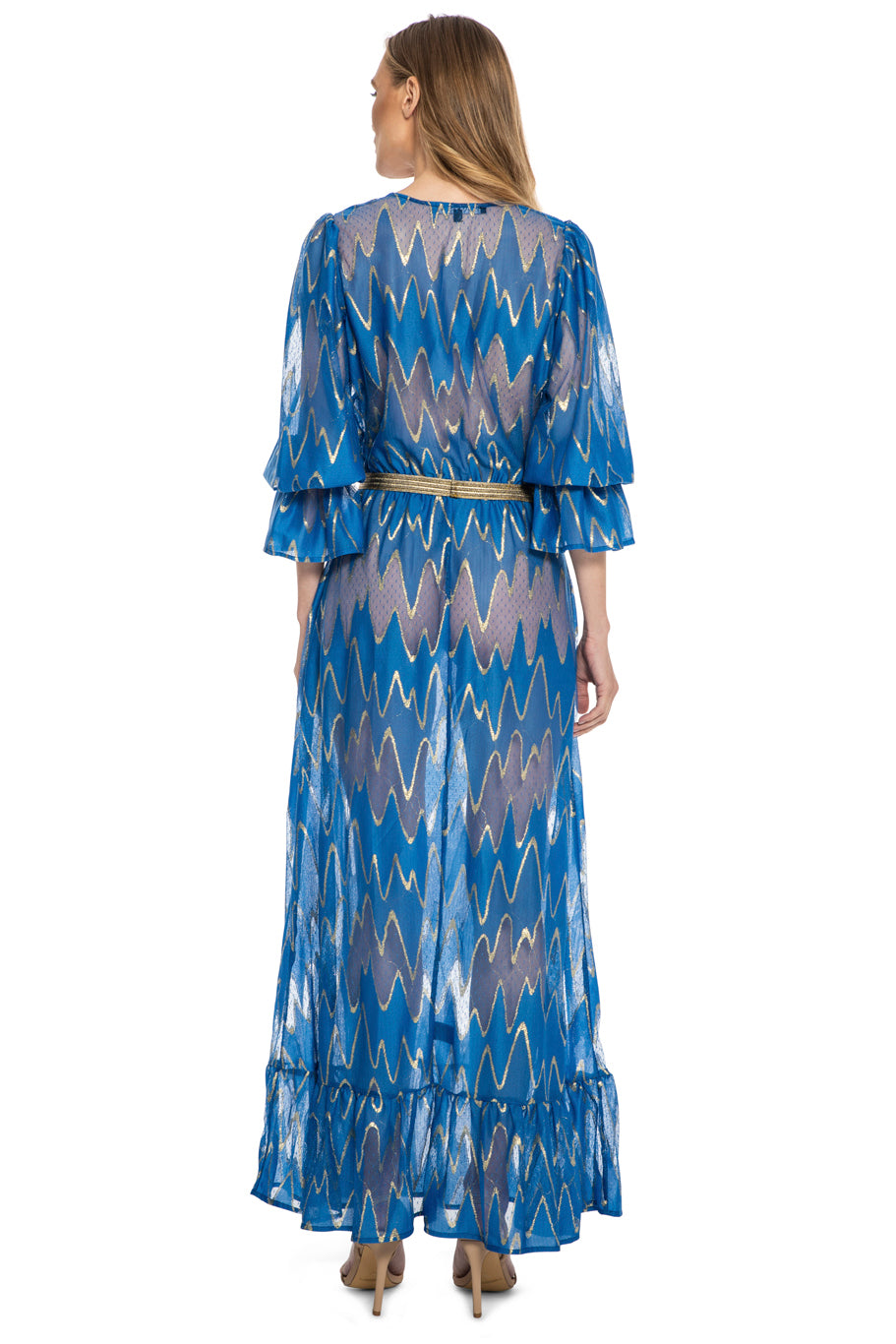Sophie Dress - Blue Missoni