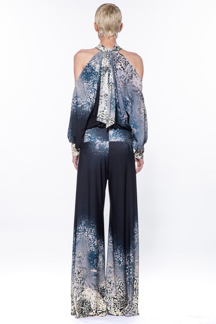 Luxe Halter Tie Wide Leg Jumpsuit