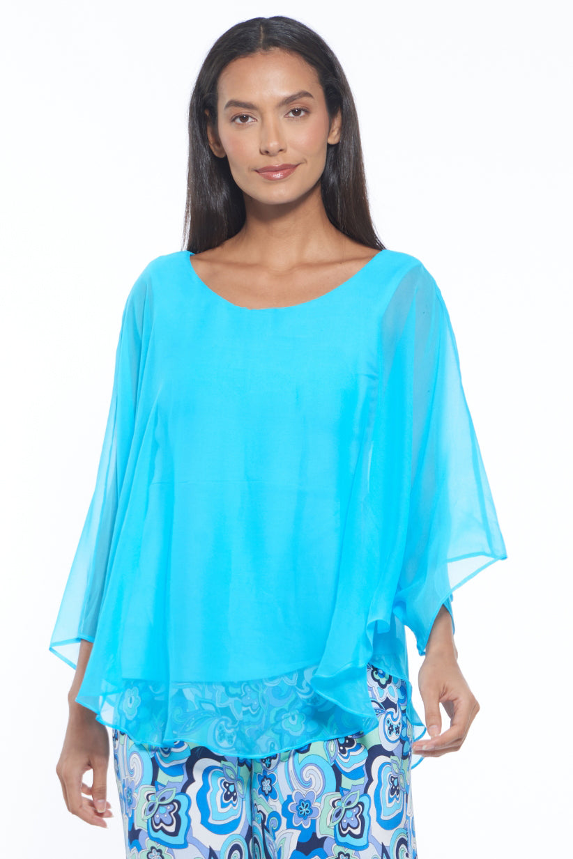 Clair Sheer Layered Chiffon Top