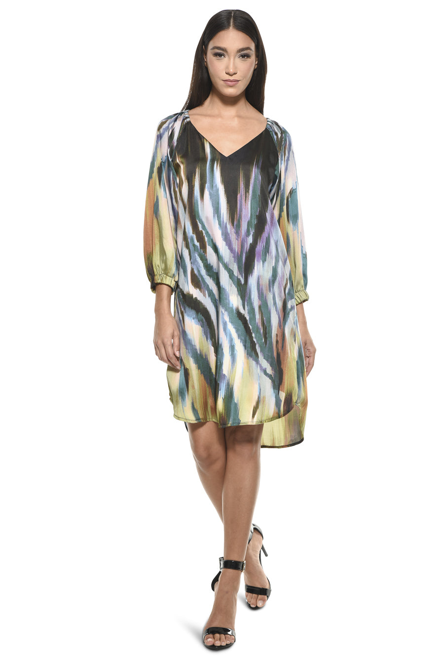 Victoria V-Neck Shift Mini Dress