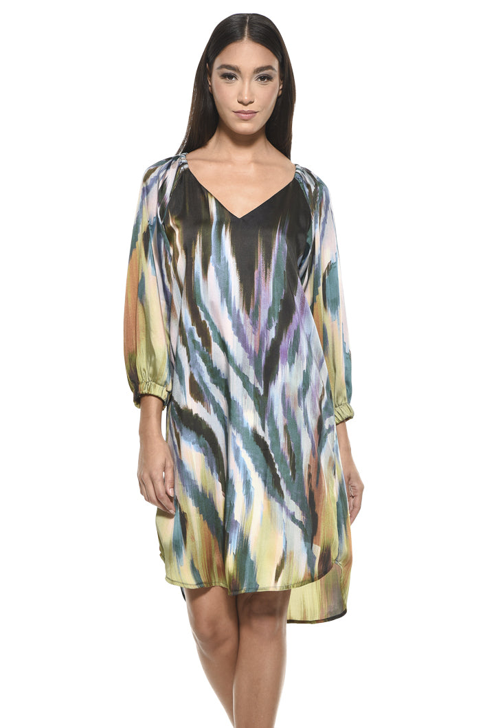 Victoria V-Neck Shift Mini Dress