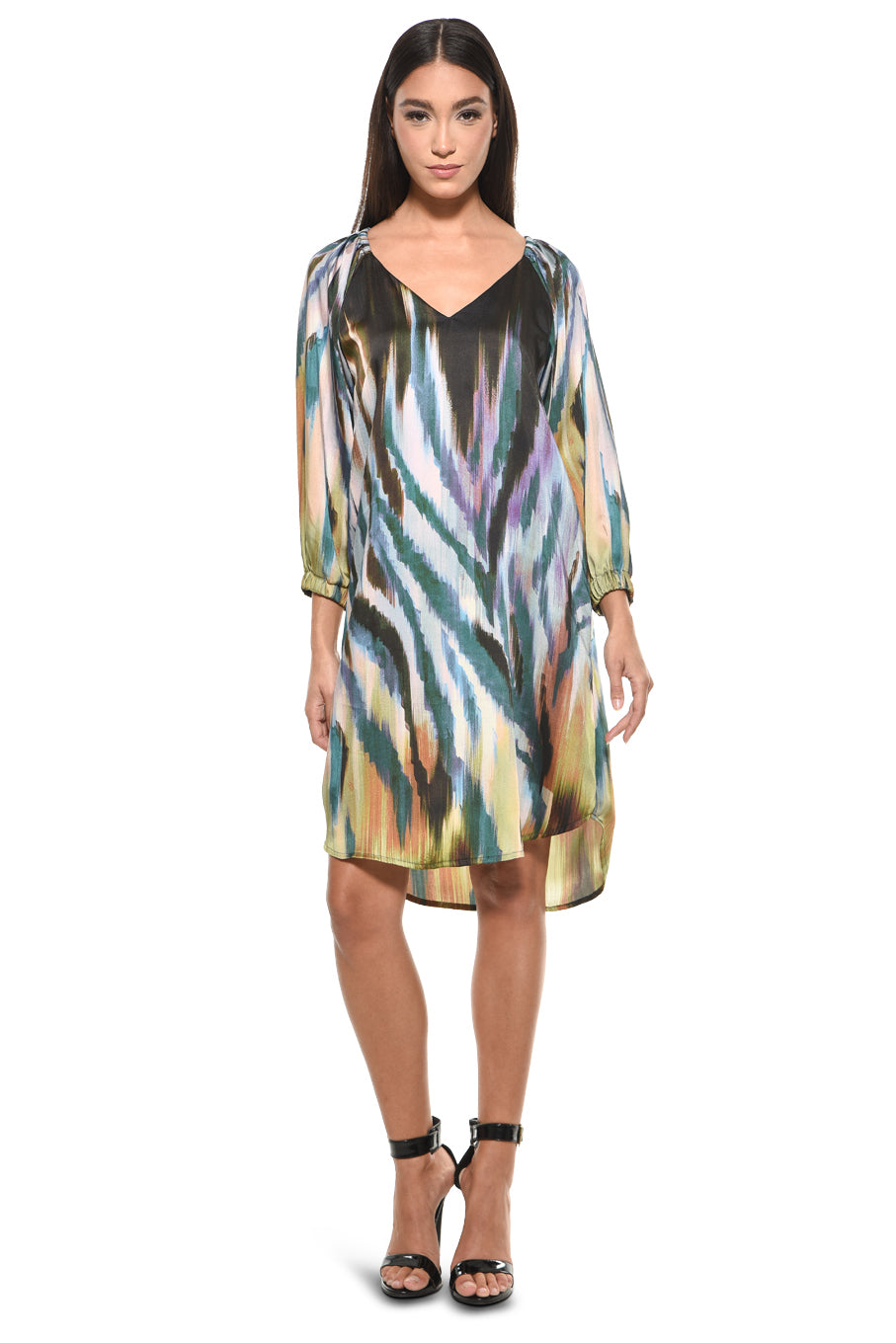 Victoria V-Neck Shift Mini Dress