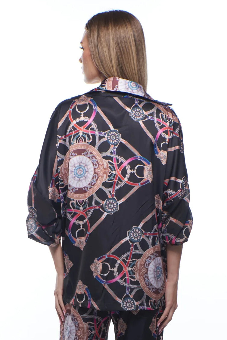 Suan Flowing Collared Top