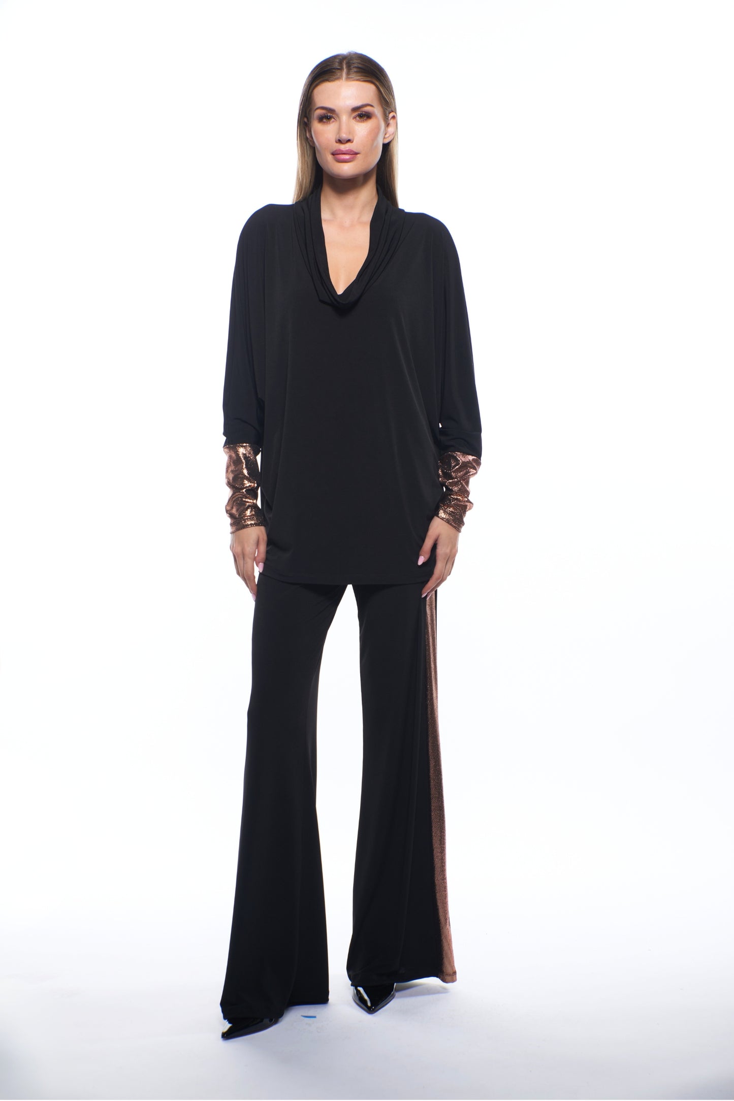Nora Pant - Black/Gold