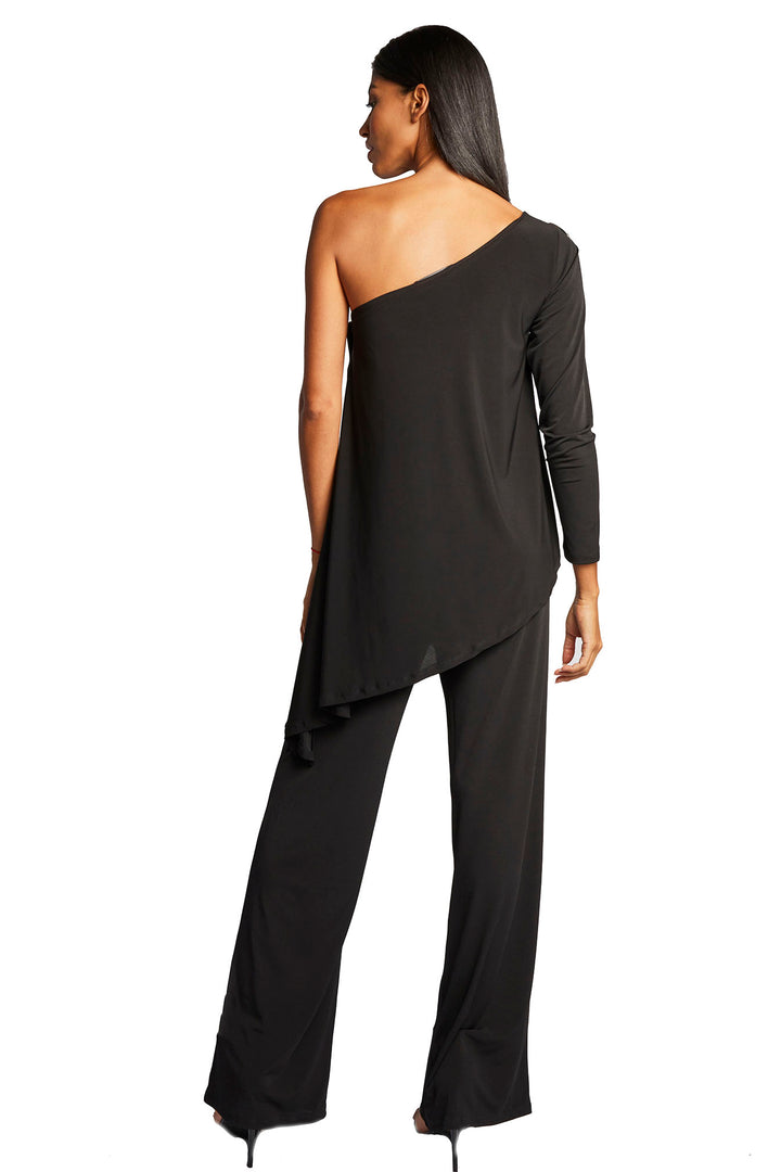 Howard One-Shoulder Rose Accent Jumpsuit