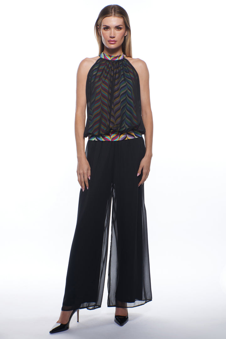 Sherry Wide Leg Sheer Overlay Pants
