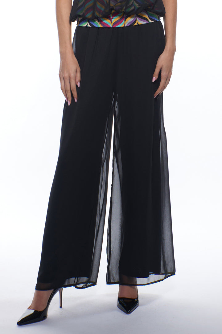 Sherry Wide Leg Sheer Overlay Pants