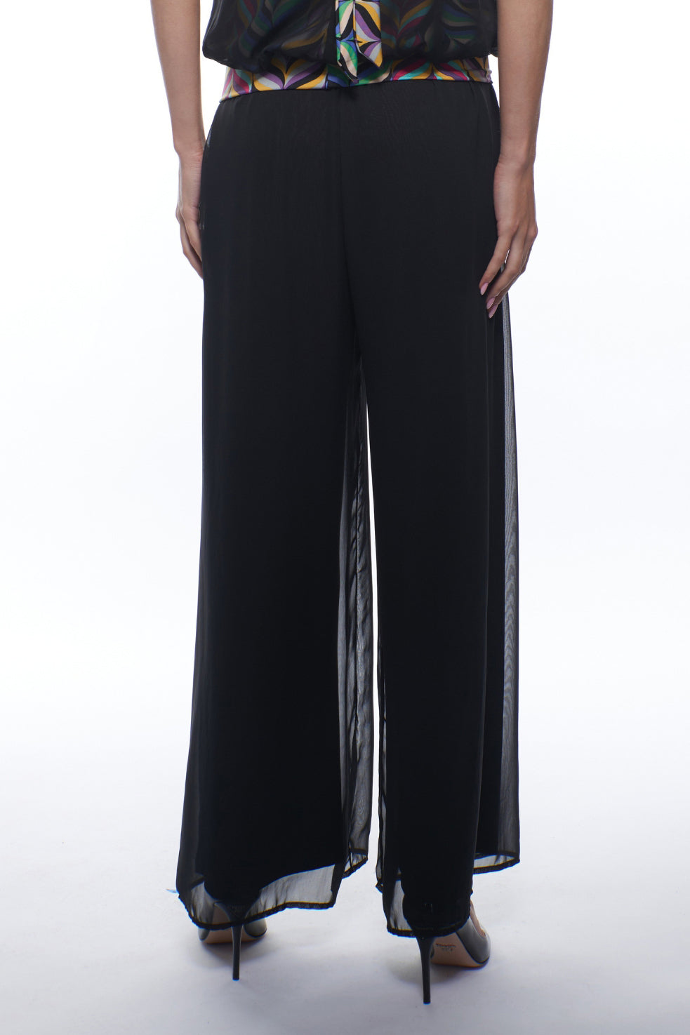 Sherry Wide Leg Sheer Overlay Pants