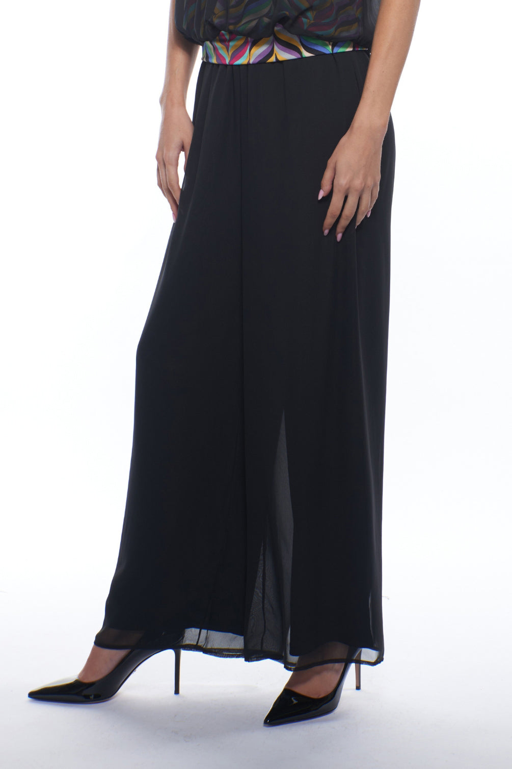 Sherry Wide Leg Sheer Overlay Pants