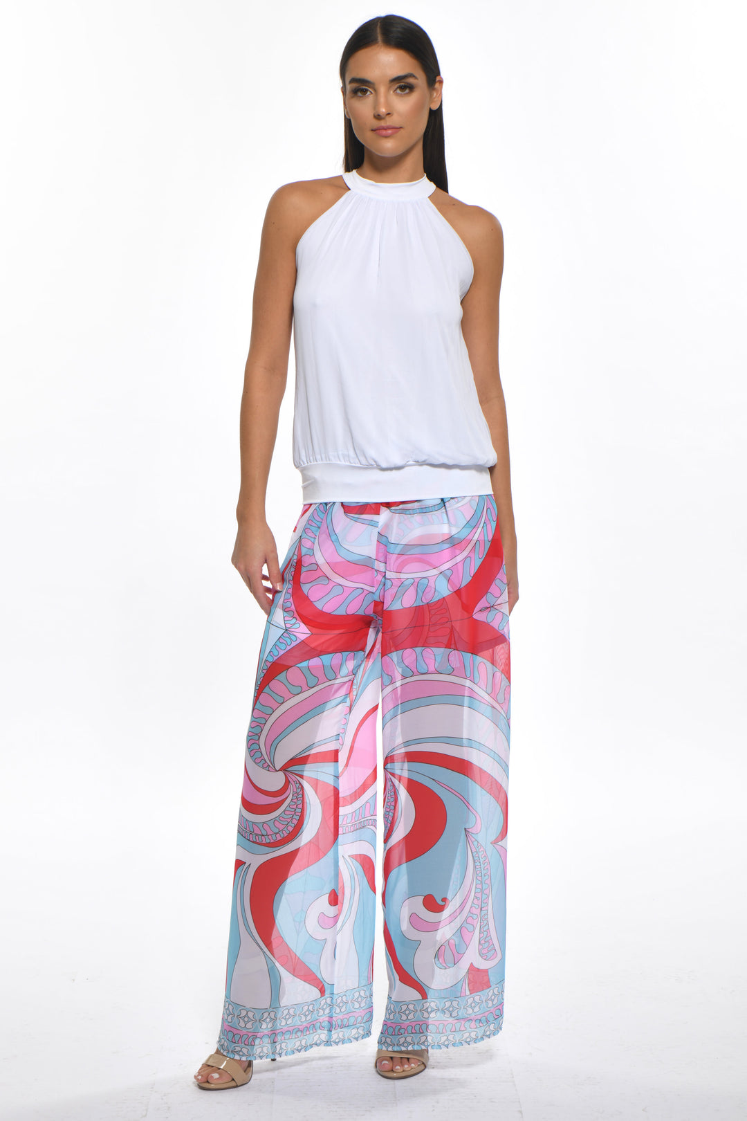 Sherry Statement Wide Leg Sheer Pants