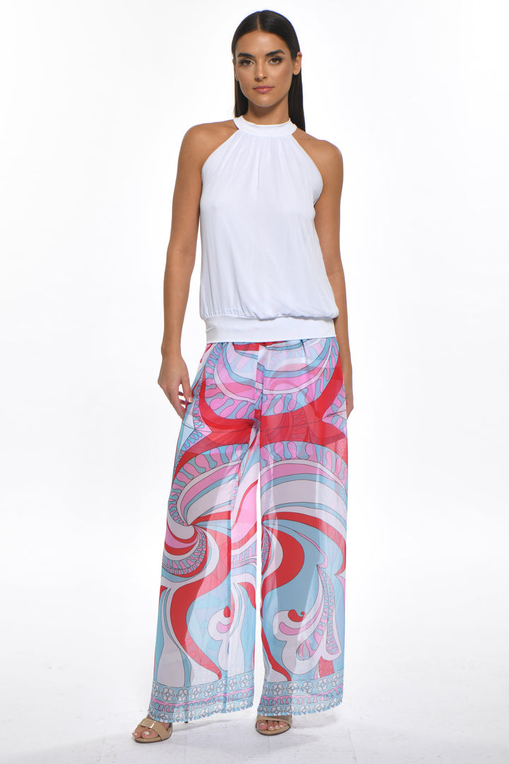 Sherry Statement Wide Leg Sheer Pants