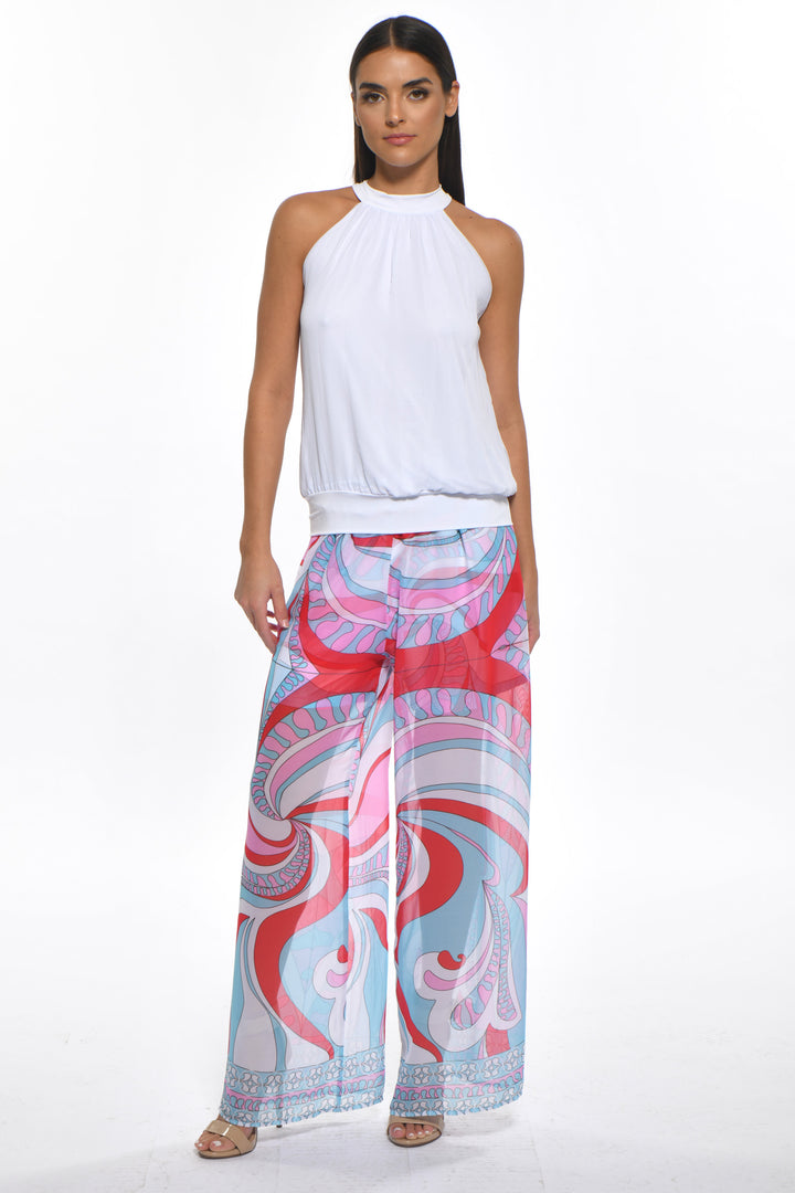 Sherry Statement Wide Leg Sheer Pants