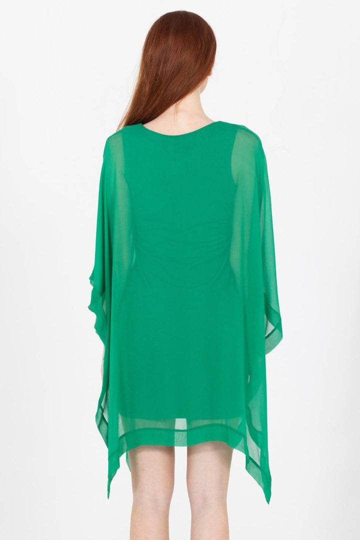 Penny Chiffon V Neck Mini Dress