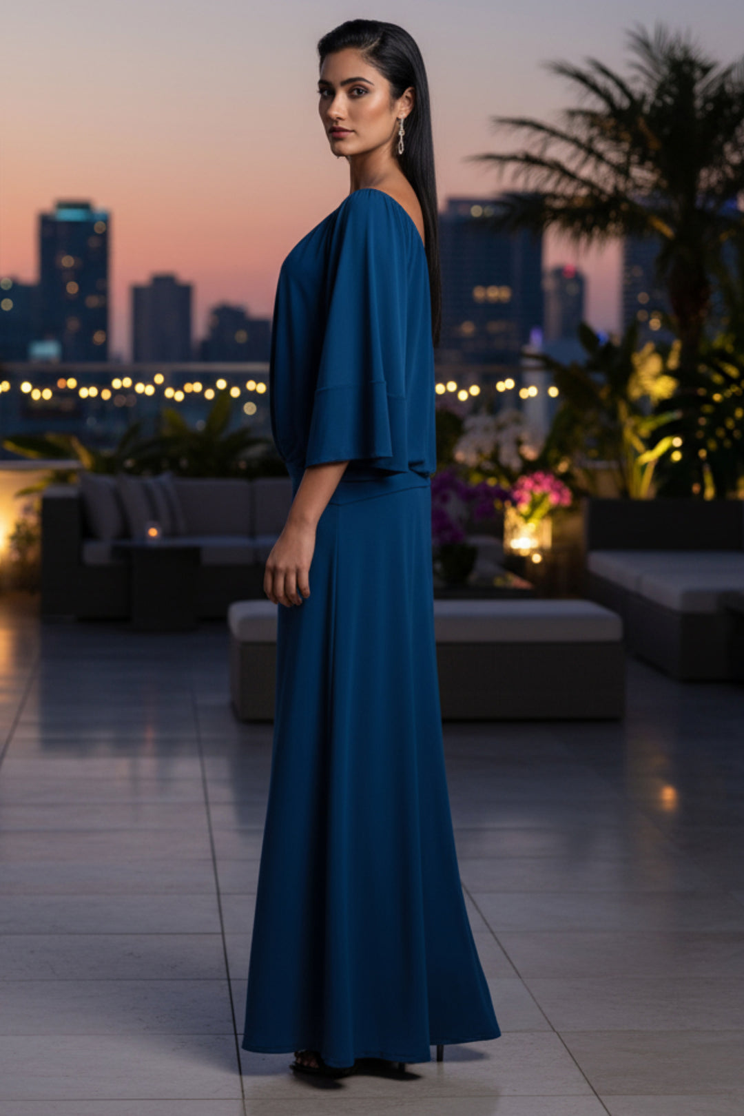 Sonia Off-Shoulder Wide Leg Jumpsuit | Julian Chang