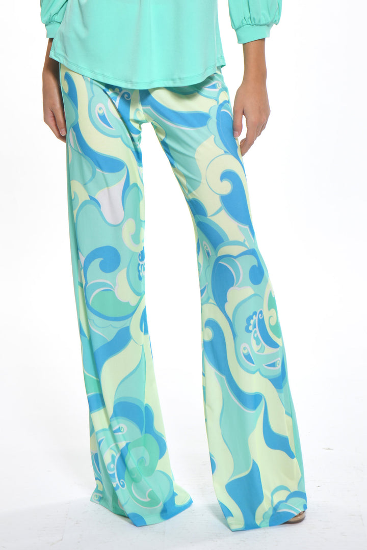 Nora Cool Wide Leg Print Pants