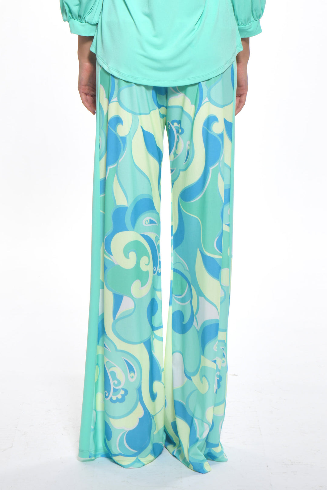 Nora Cool Wide Leg Print Pants