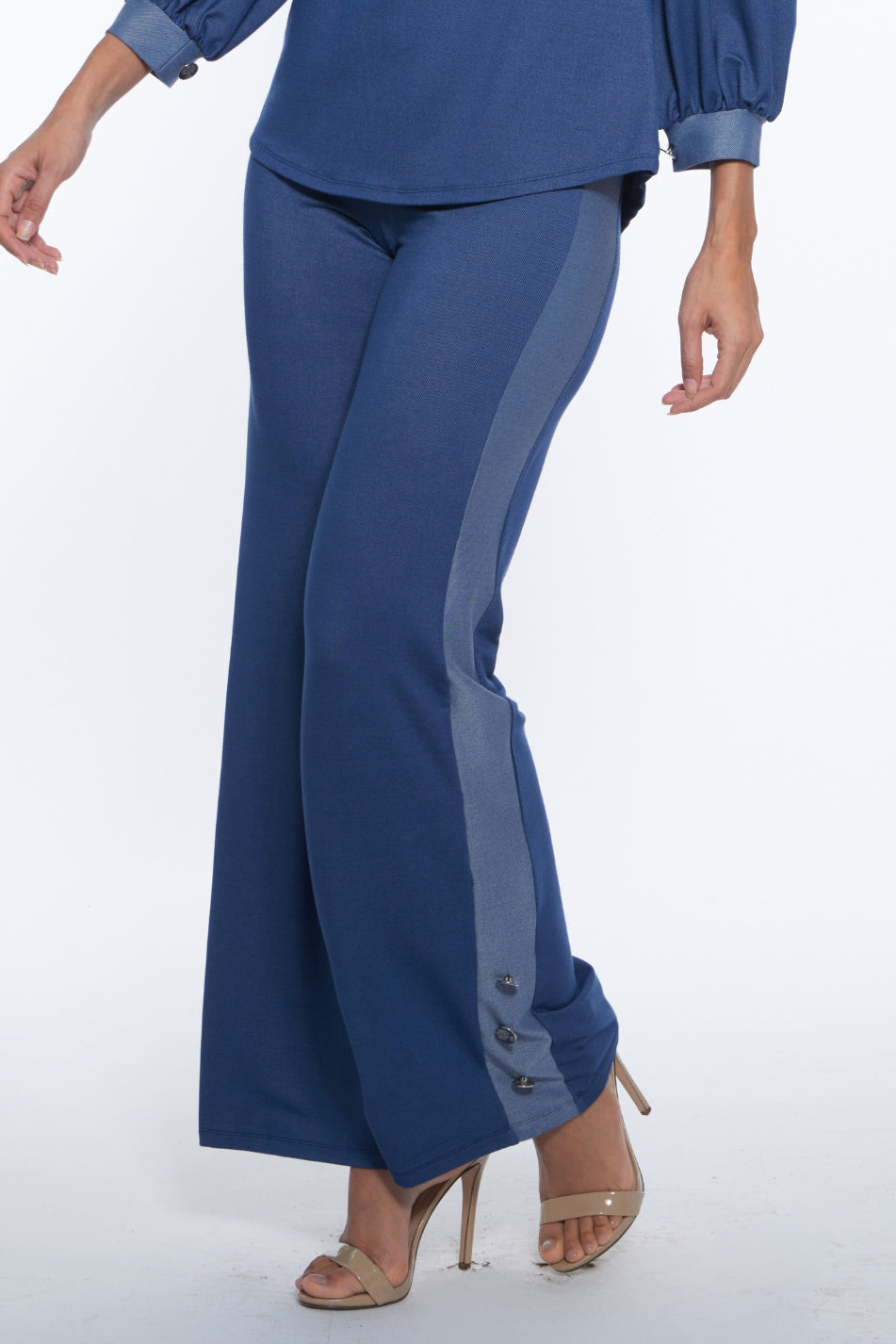 Nora Wide Leg Denim Pants