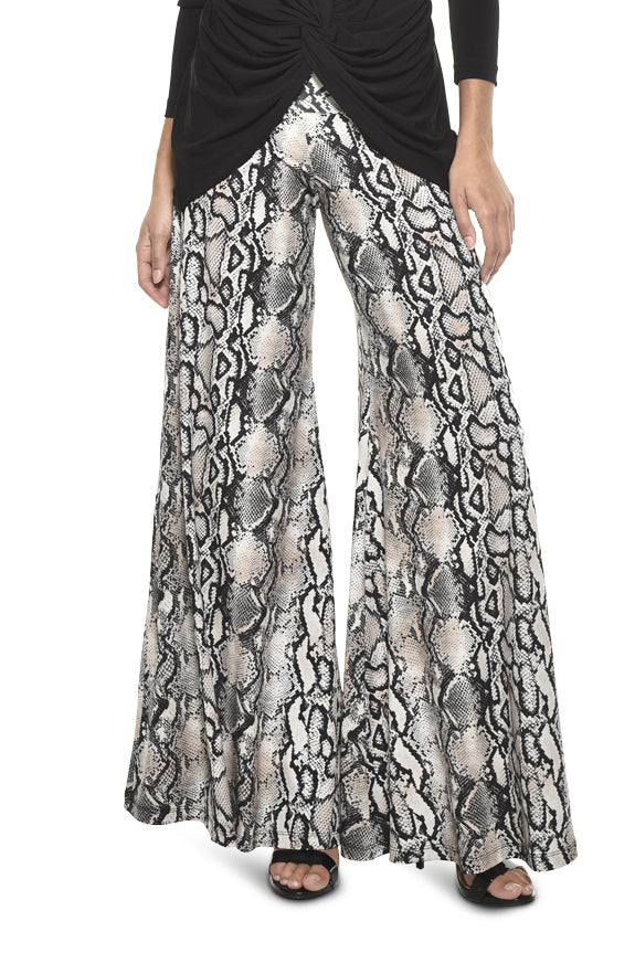 Lola Ultra Wide Leg Sexy Snake Pants | Julian Chang