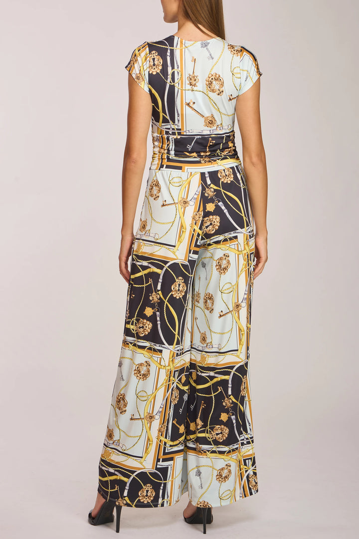 Amber Short Sleeve Wide-Leg Jumpsuit