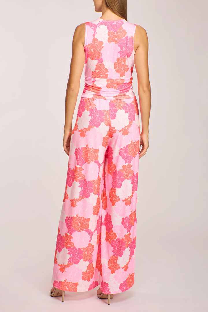 Amber Sleeveless Floral Wide Leg Jumpsuit