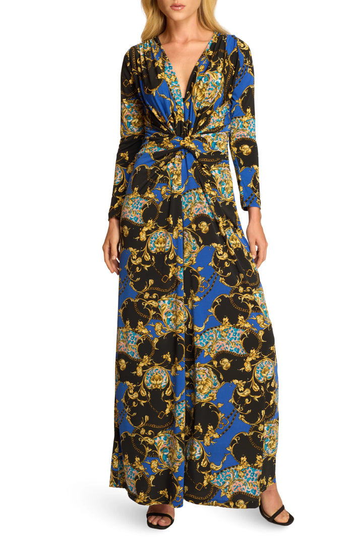 Amber Signature V‑Neck Wide Leg Jumpsuit