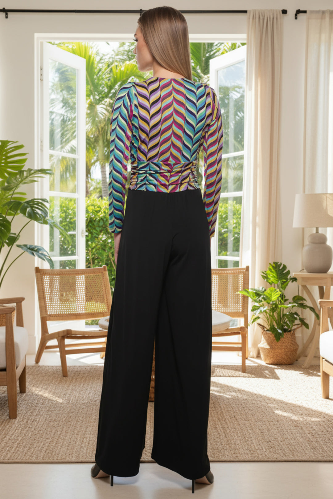 Amber Mixed Wide Leg Jumpsuit