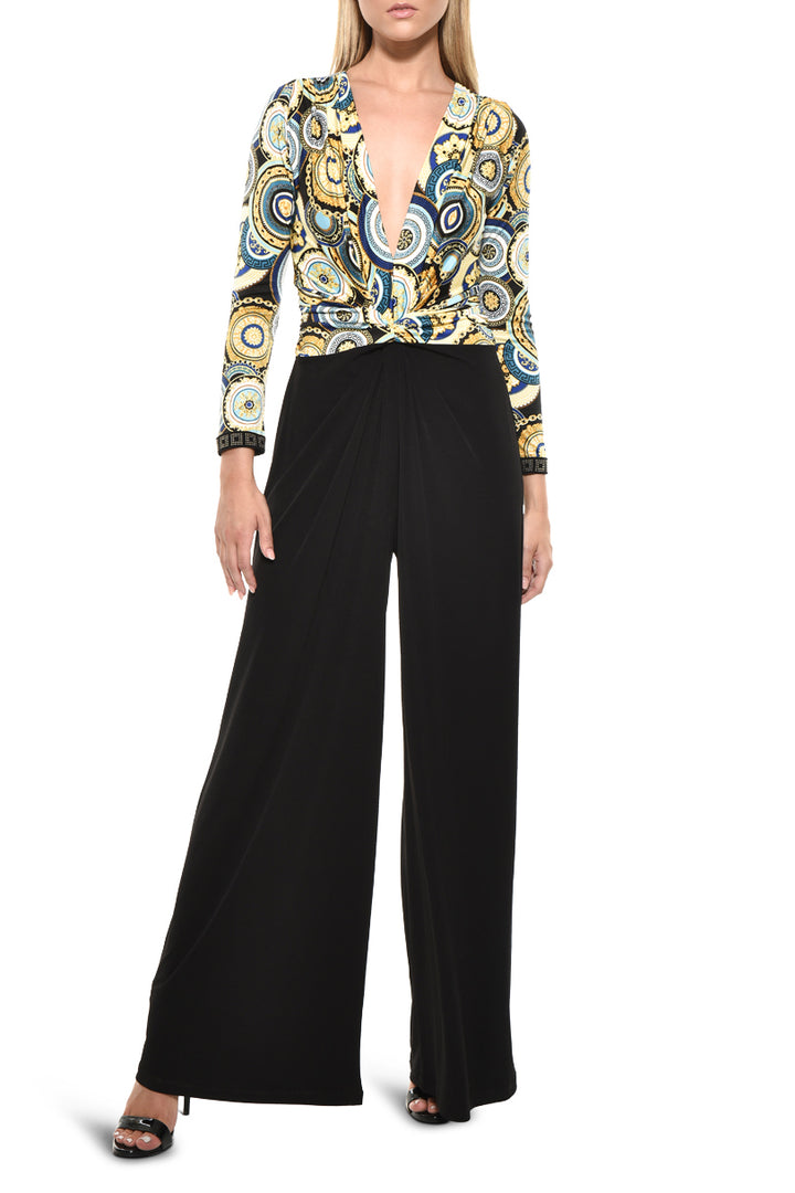 Amber Mixed Wide Leg Jumpsuit