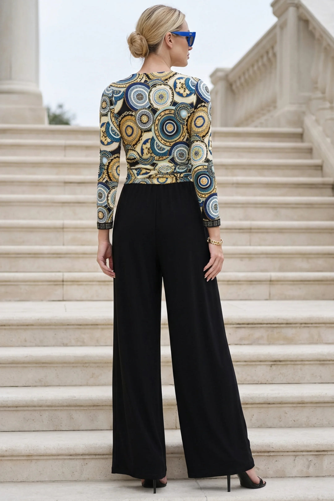 Amber Mixed Wide Leg Jumpsuit