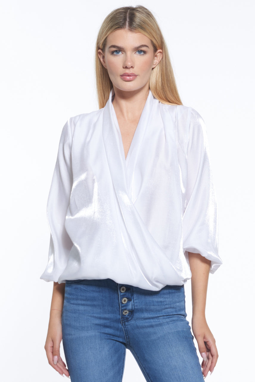 Ambrosia Soft Gathered Luxury Top