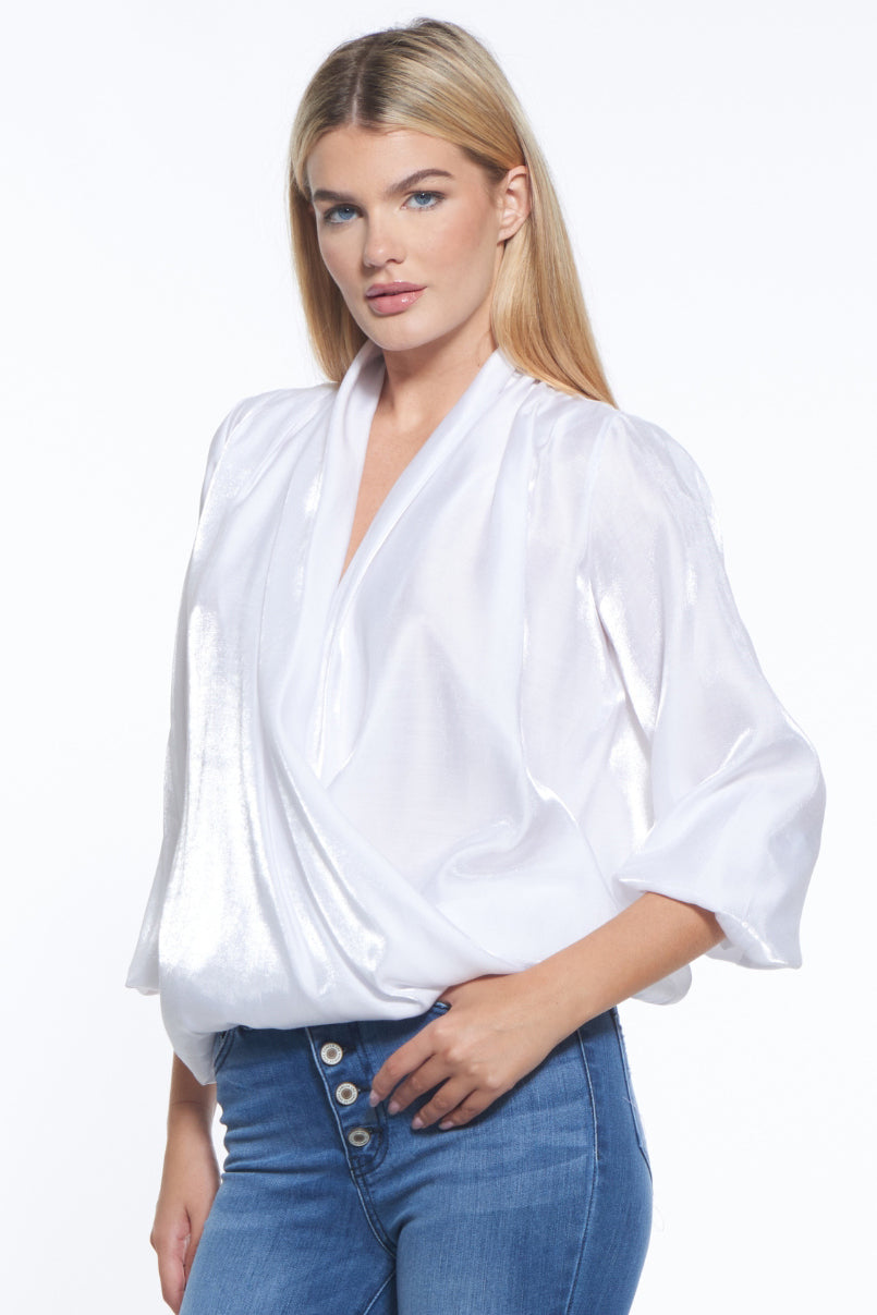 Ambrosia Soft Gathered Luxury Top