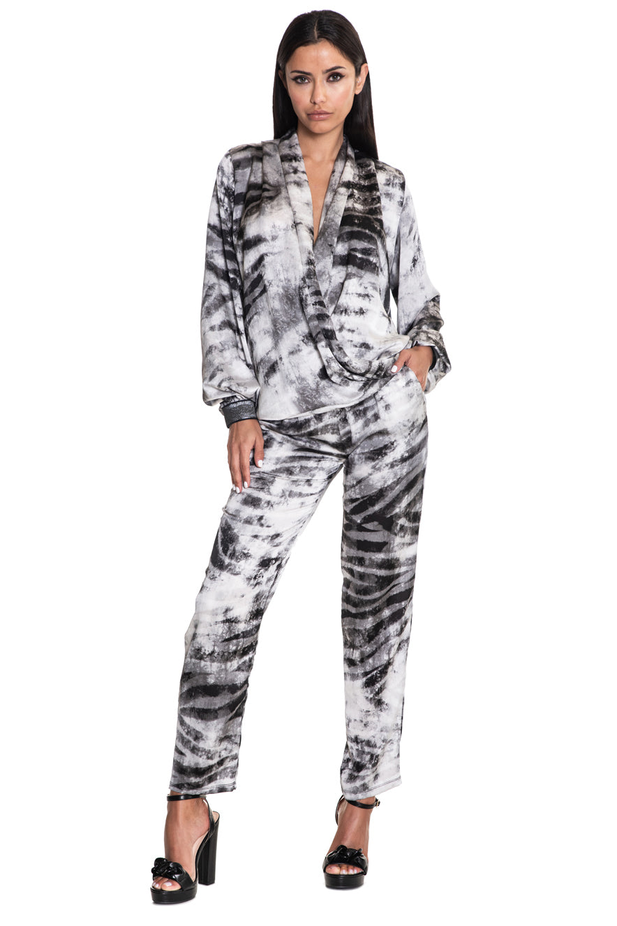 Ambrosia Legend Print Crossover Top