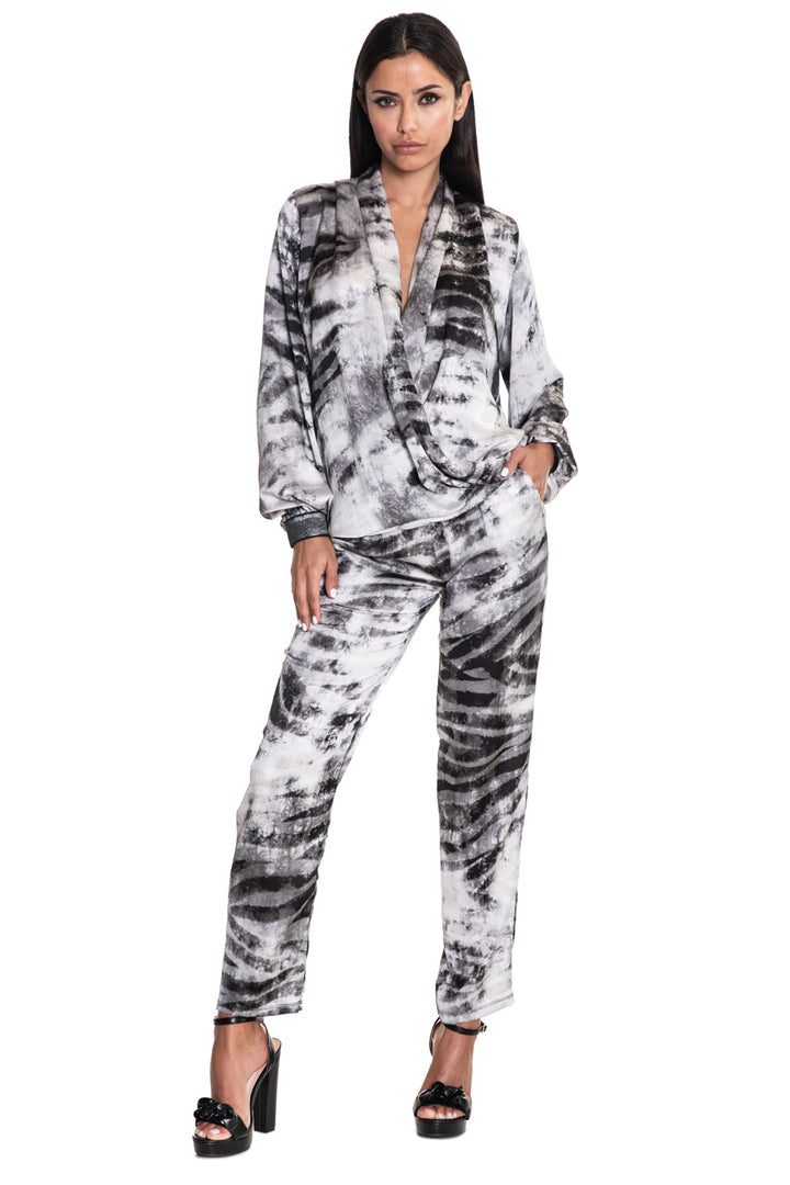 Ambrosia Legend Print Crossover Top
