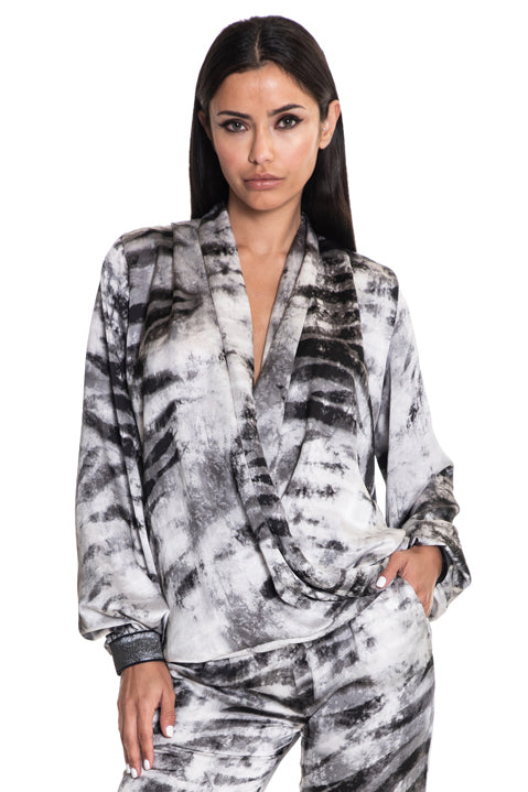 Ambrosia Legend Print Crossover Top
