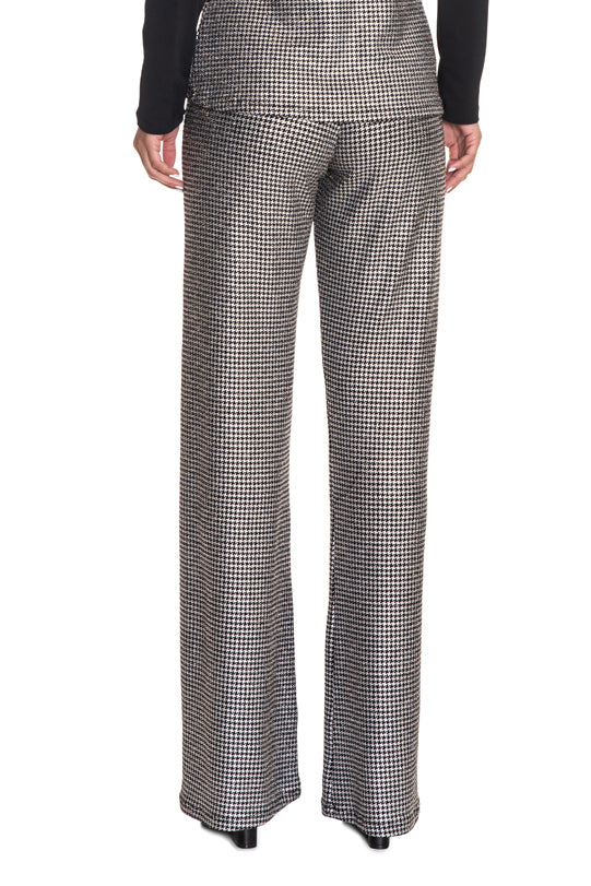 Leslie Silver Sequin Wide Leg Pants