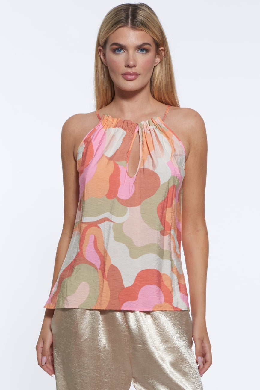 Hall Bloom Keyhole Halter Top | Julian Chang