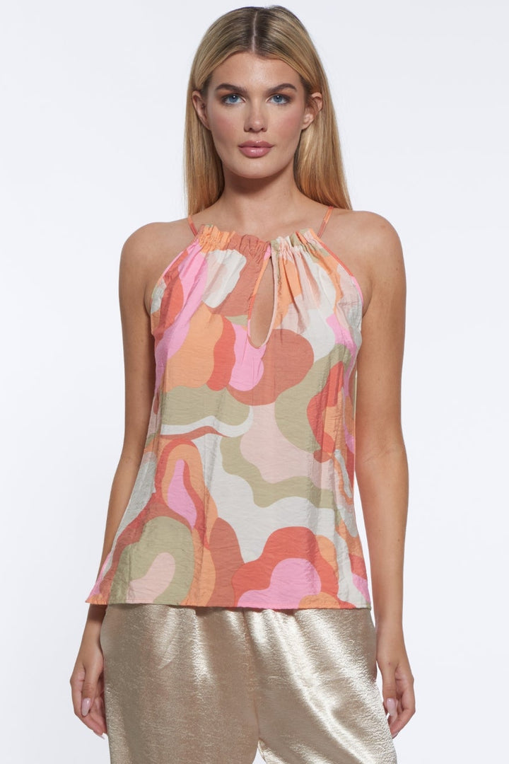 Hall Bloom Keyhole Halter Top | Julian Chang