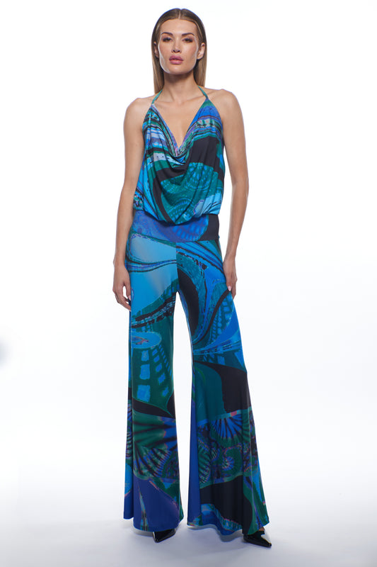 Lola Halter Wide Leg Jumpsuit