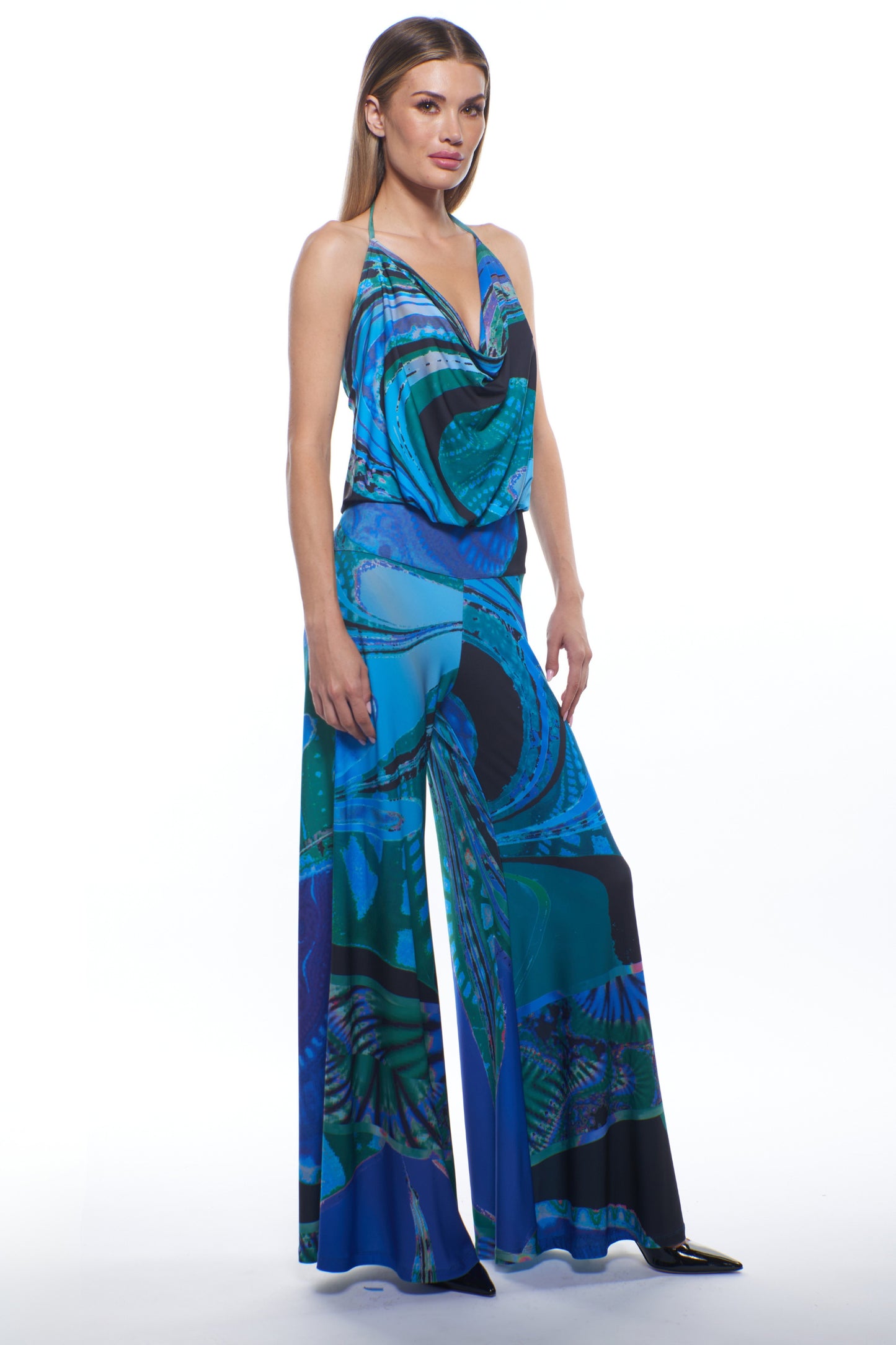 Lola Halter Wide Leg Jumpsuit