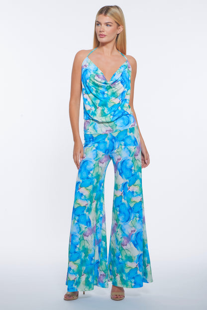 Lola Halter Wide Leg Jumpsuit